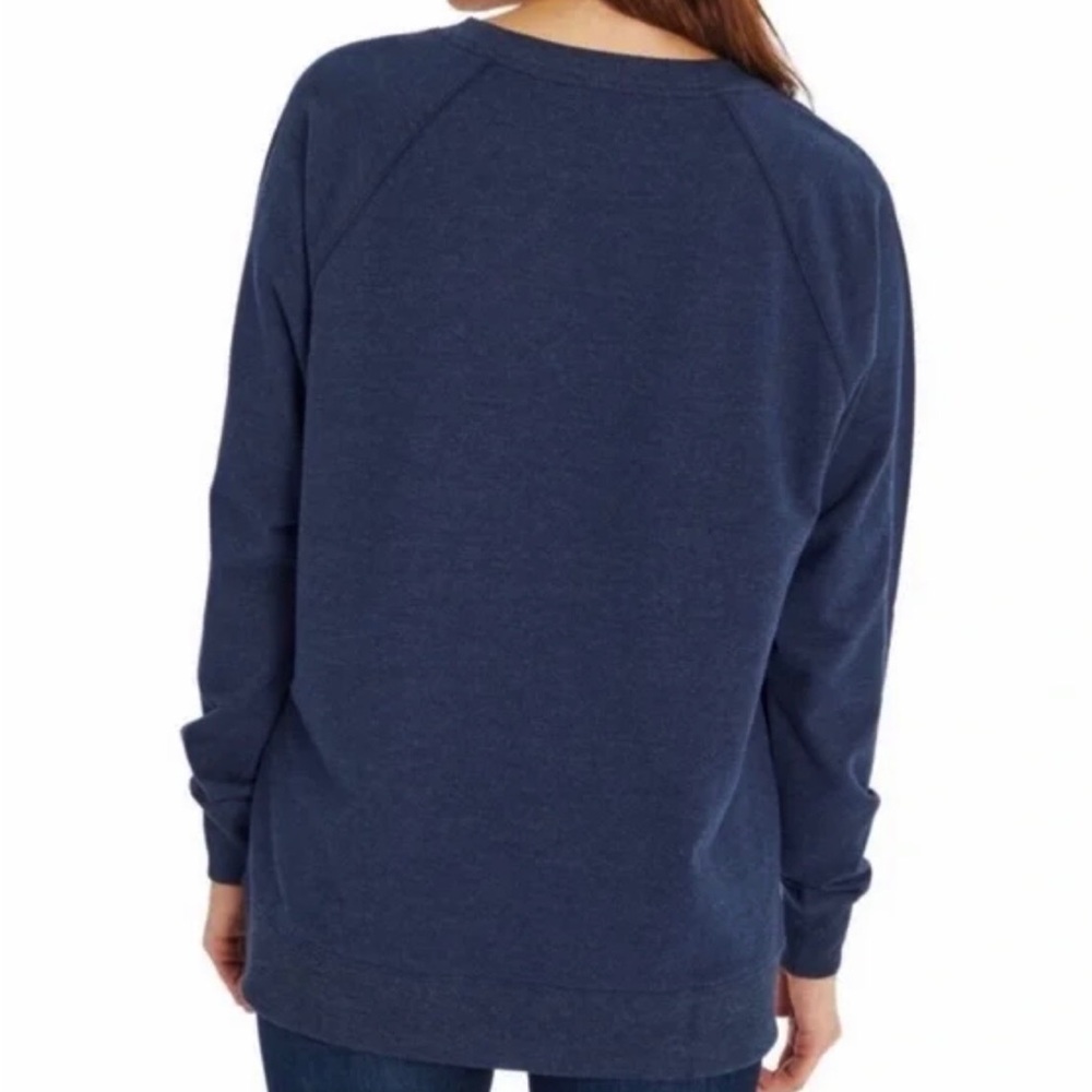 WILDFOX Good Vibes Crew Neck Sweatshirt Navy Blue - Picture 2 of 12